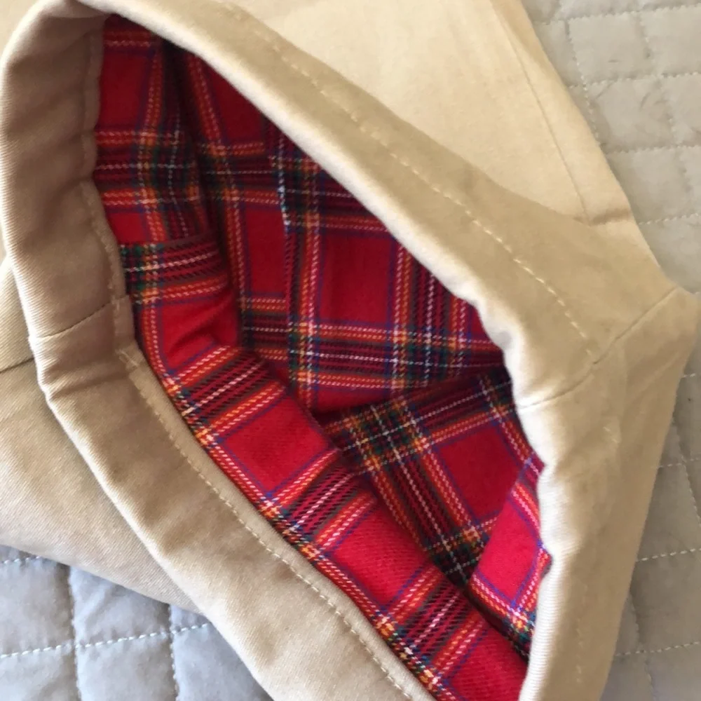 🆕 Land’s End Flannel Lined Tan Khakis - Picture 6 of 10